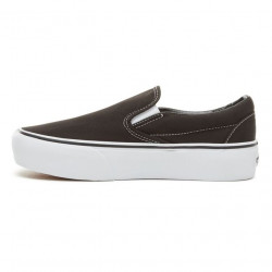 Vans Slip-On Platform Zwart/White Schoenen