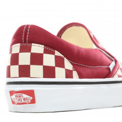 Vans Classic Slip-On Rumba Red/True White Checkerboard Chaussures