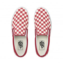 Vans Classic Slip-On Rumba Red/True White Checkerboard Chaussures