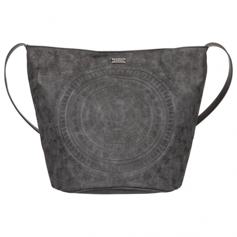 gray leather purse