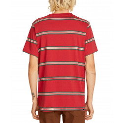 Volcom Beauville Crew Kids T-Shirt Burgundy