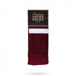 American Socks Red Noise Mid High Red/White