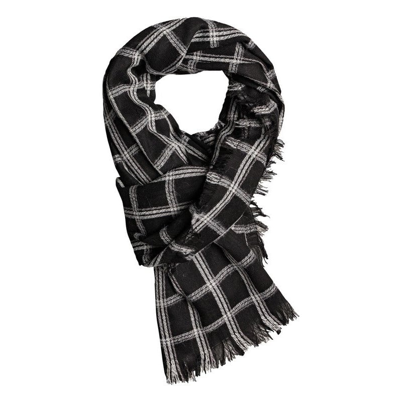 Buy Roxy Total Champ Scarf Anthracite Basic Plaid at Sick Skateboard Shop