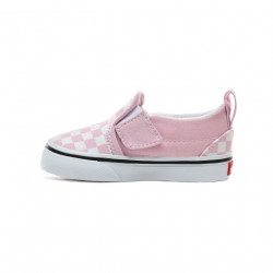 Vans Slip-On V Toddler Chaussures Checkerboard Lilac Neige/True White