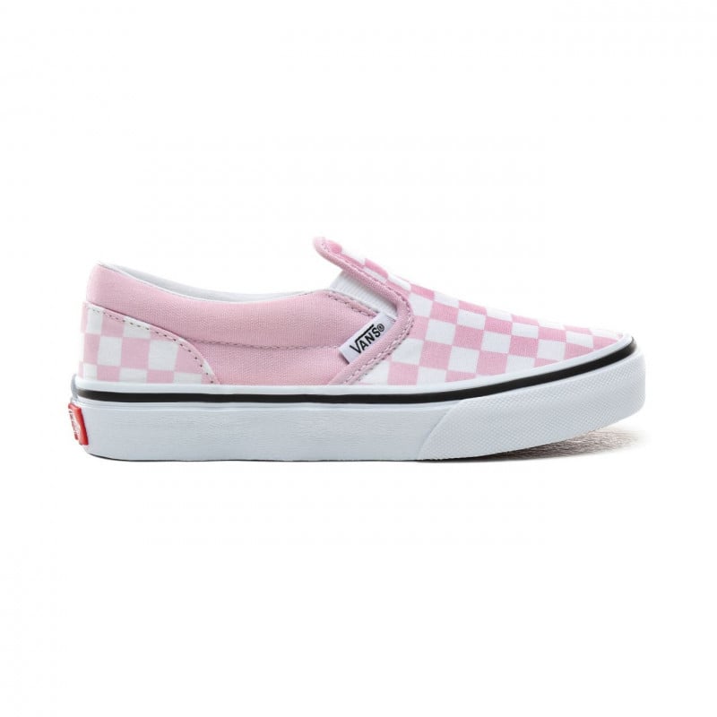 lilac and white checkered vans
