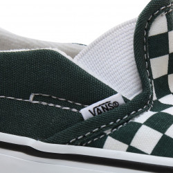 Vans Slip-On V Toddler Scarpe Checkerboard Trekking Green/True White