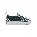 Vans Slip-On V Toddler Zapatillas Checkerboard Trekking Green/True White