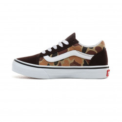 Vans Old Skool Kids Chaussures (Vintage Camo) Chocolate torte/True White