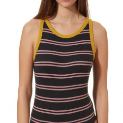 Vans Lizzie Armanto Stripe Women's Bodysuit Black-Golden Palm