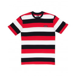 Element Primo Striped T-Shirt Fire Red