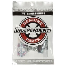 Independent Hardware 7/8" Black/Silver Phillips Bolts