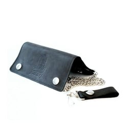 Dogtown X Suicidal Black Leather Chain Wallet