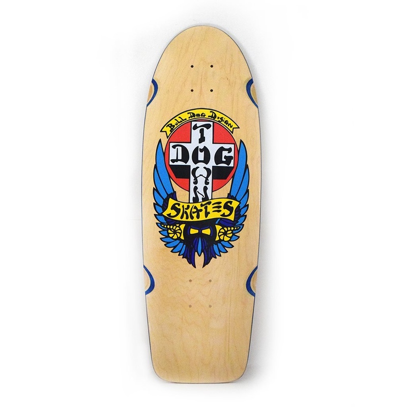 Buy Dogtown OG Classic Bulldog Deck Natural/Blue Veneer 10