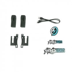 Shredlights SL-200 2-Pack - Front with brackets