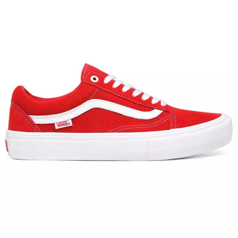Buy Vans Skool Pro (Suede) Red/White at shop in The Hague, Netherlands