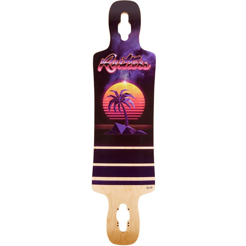 Restless Splinter Palm Tree 38" Longboard Deck