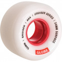 Globe Bruiser White Red 55mm 88a - Cruiser Skateboard Ruedas