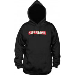 Black and red supreme hoodie online