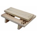 Teak Tuning Fingerboard Picnic Table