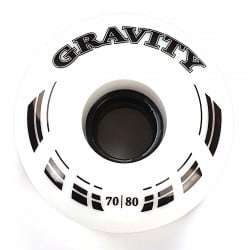 Gravity White 70mm Longboard Rollen