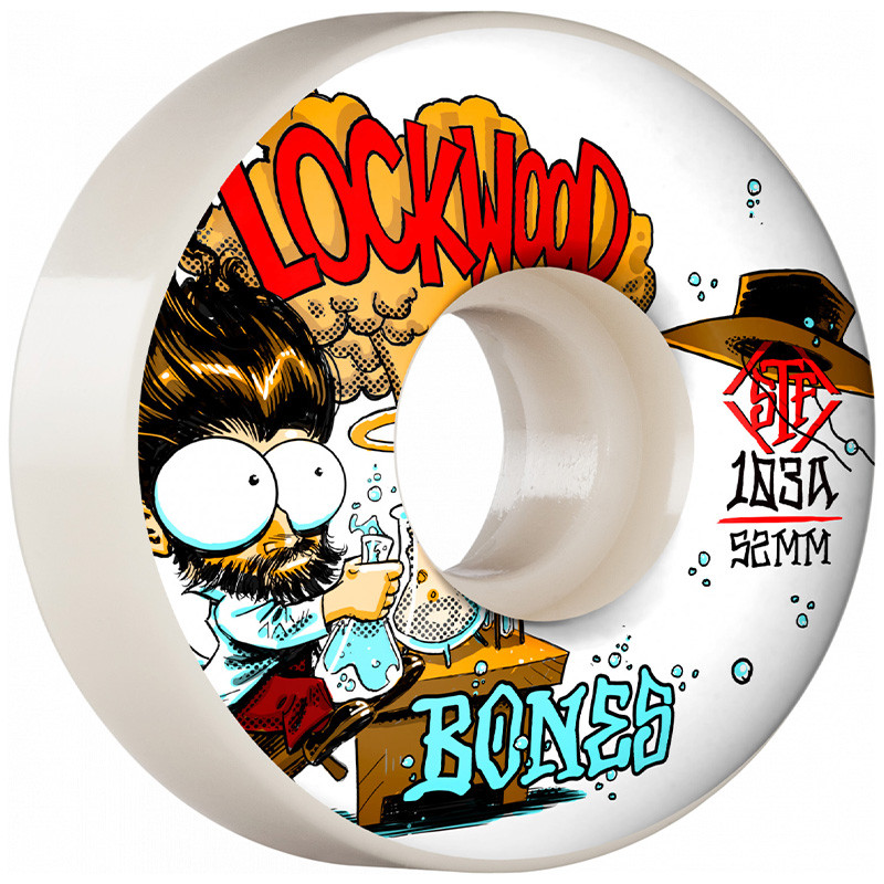 Bones STF Lockwood Experi-Mental Slims V3 52mm 103A Skateboard Wheels