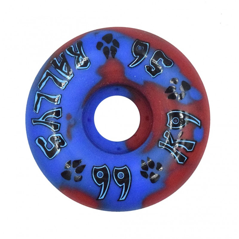 Dogtown K-9 Rallys Red / Blue Swirl 56mm 99a Skateboard Ruedas