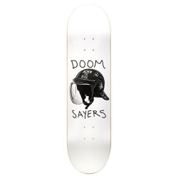 Doom Sayers Riot Casque White 8.25" Skateboard Deck