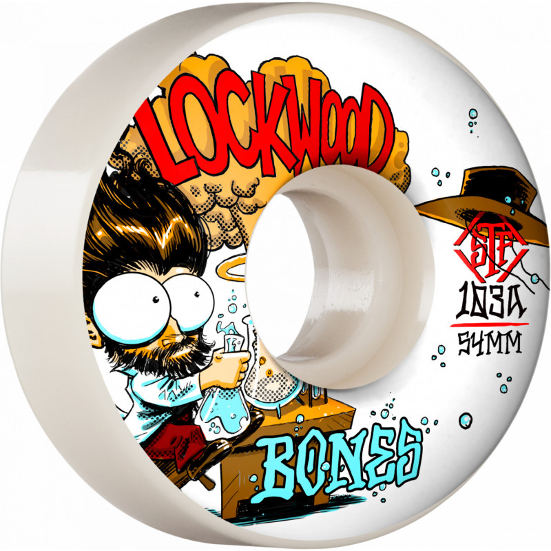 Bones STF Lockwood Experi-Mental Slims V3 54mm 103A Skateboard Wheels