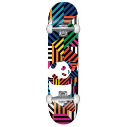 Enjoi Panda Stripes Resin w/Soft Roues 8 Multi 7.75" Skateboard Complete