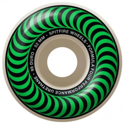 Spitfire Formula Four Classic Green 52mm 99DU Skateboard Ruedas