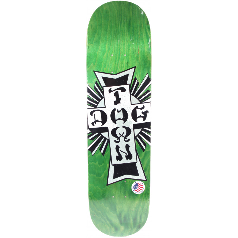 Dogtown Street Cross Silver Cross 8.25" Skateboard Deck