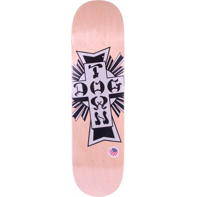 Dogtown Street Cross Silver Cross 8.25" Skateboard Deck