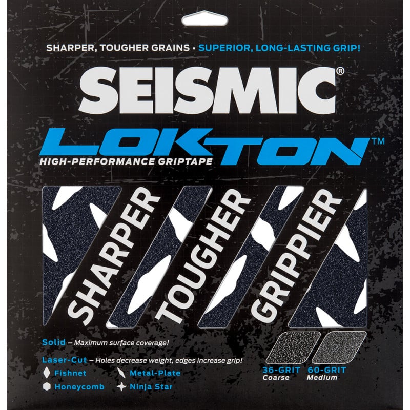 Seismic Lokton 60-grit Griptape sheets (3 pack)