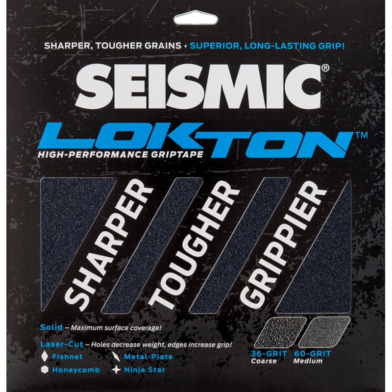 Seismic Lokton 60-grit Griptape sheets (3 pack)