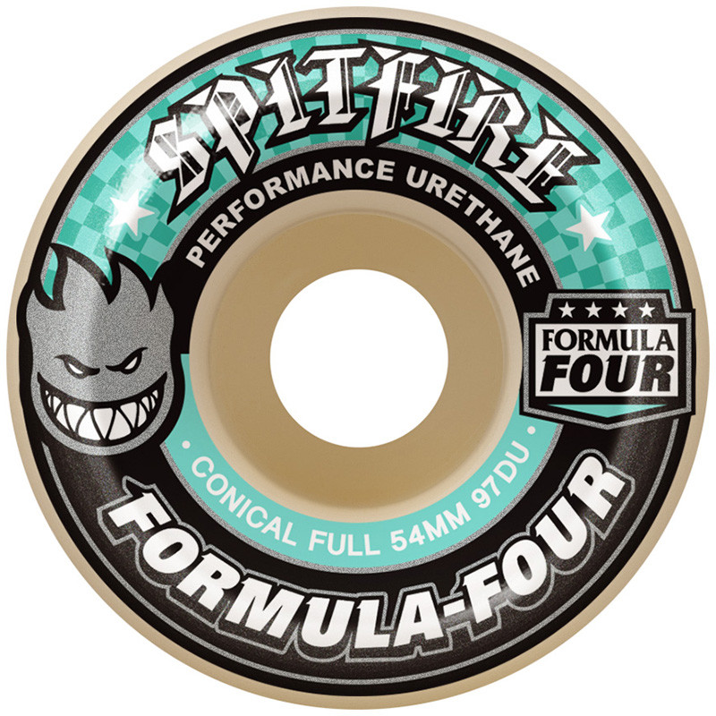 Spitfire Formula Four Conical Full D Natural 54mm 97DU Skateboard Ruedas