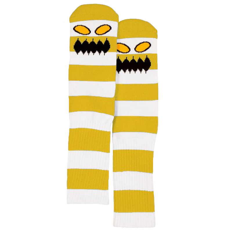 Toy Machine Monster Big Stripe Sock Mustard