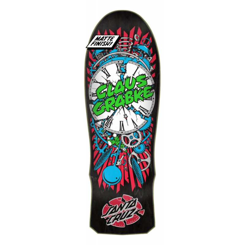 Santa Cruz Grabke Exploding Clock Reissue 30" Old School Deck