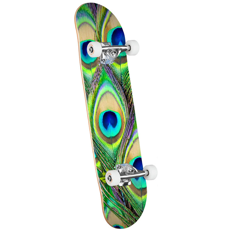 Mini Logo Peacock Feather 1 Shape 242 8.0" Skateboard Complete