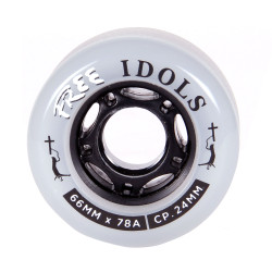 Free Wheels Smoke Idols 66mm 78A Longboard Ruote