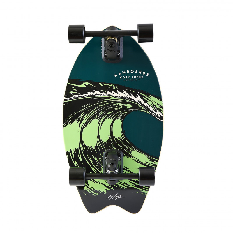 Hamboards Twisted Fin 26" Surfskate Complete