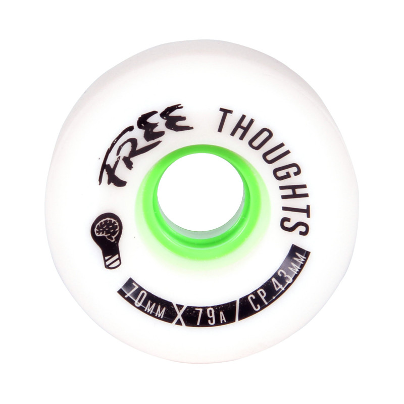 Free Wheels Thoughts 70mm 79A Longboard Ruedas