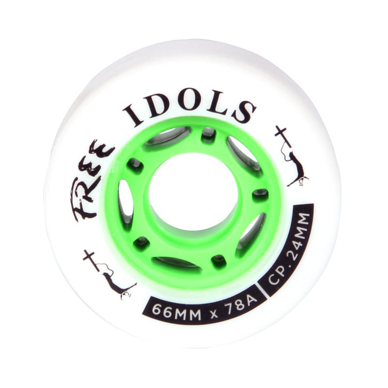 Free Wheels Platinum Idols 66mm 78A Longboard Roues