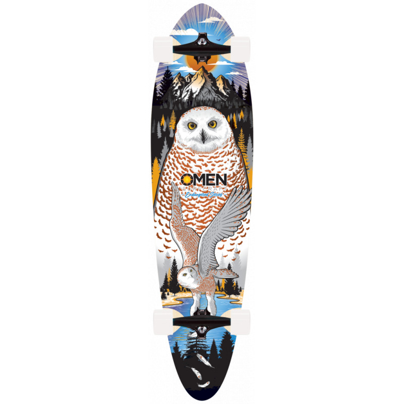 Omen Endangered Neigey Owl 38" Longboard Complete