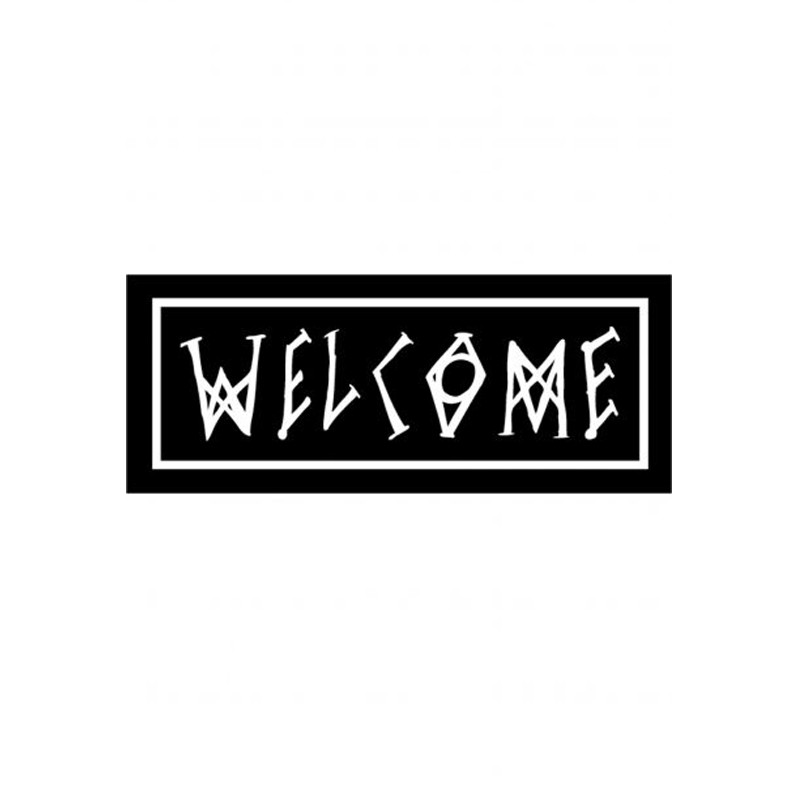 Welcome Scrawl Sticker