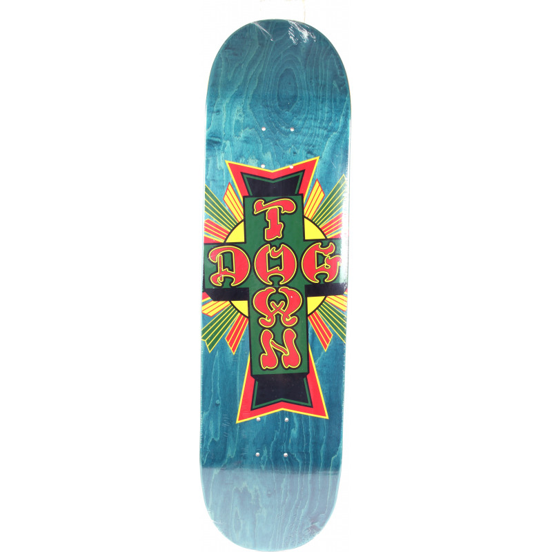 Dogtown Street Cross Rasta Cross 8.375" Skateboard Deck