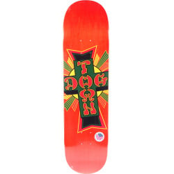 Dogtown Street Cross Rasta Cross 8.375" Skateboard Deck