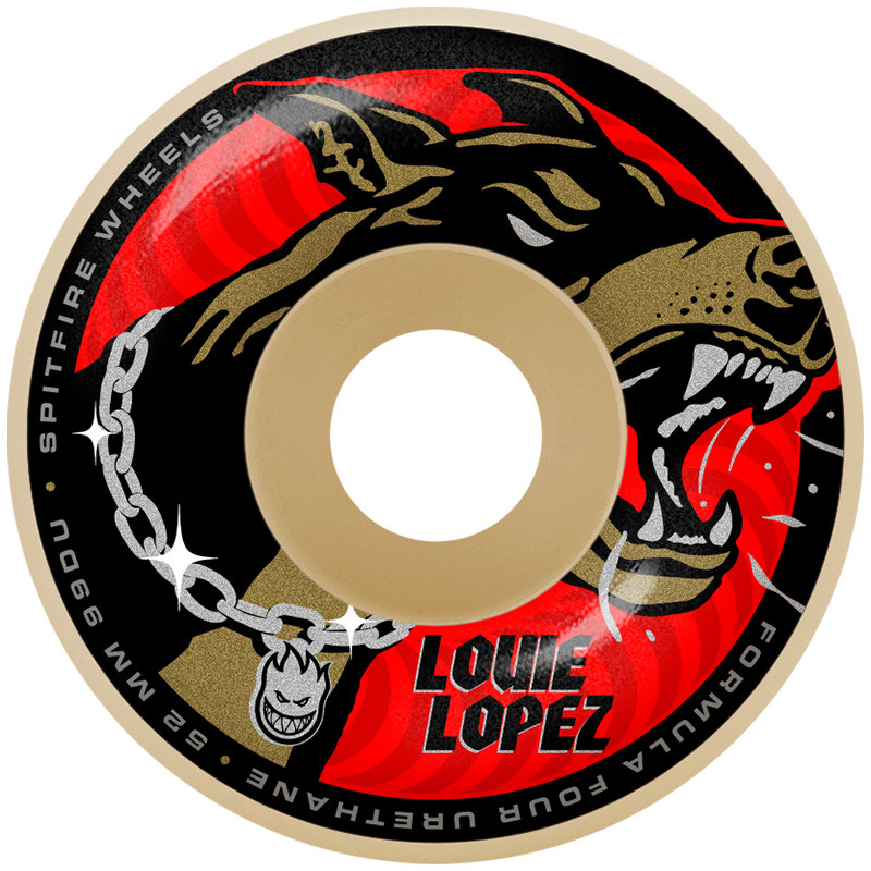 Spitfire Louie Unchained Formula Four Classic 52mm 99D Skateboard Ruedas