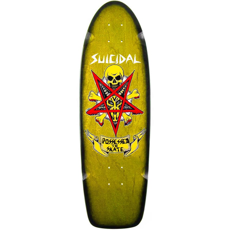 Dogtown Suicidal Skates Possessed To Skate 70’s Rider 9" Old School Skateboard Deck