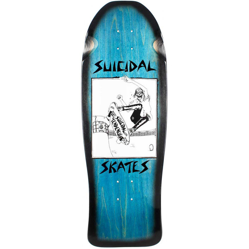 Dogtown Suicidal Pool Skater Reissue Stain / Fade - 30.5" x 10.125" - Old Skool Skateboard Deck