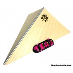 Teak Tuning Fingerboard Polebank XL Sized, 12 Inch Skatepark Ramp